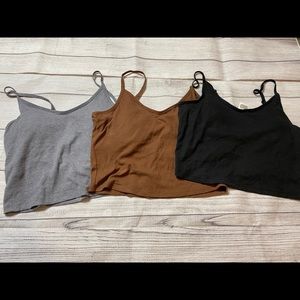 Victoria’s Secret PINK 3 long line cami tops
